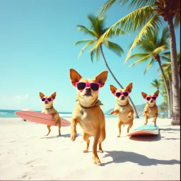 Chihuahua Beach Party