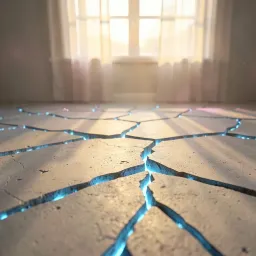 Cracks in the concrete