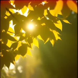Lueur dans la soleil