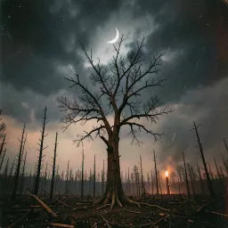 L'homme marche sur la terre (tête)