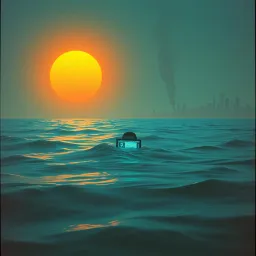 Face in the Ocean