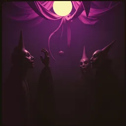 Behind the painted scare