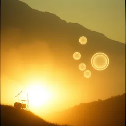 There is a light