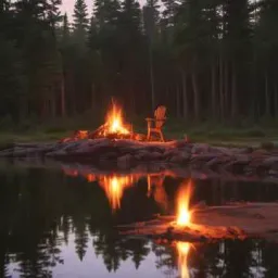 Ognisko Nocą