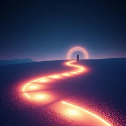 He's walking with you