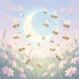 Hummeln und der Mond