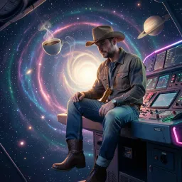 Neon Saddles In The Stars