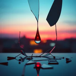 A shattered look
