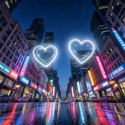 Neon Hearts