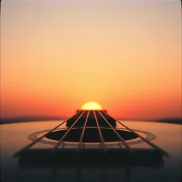 bayangan di senja hening