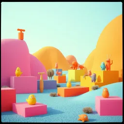 The road of blocks
