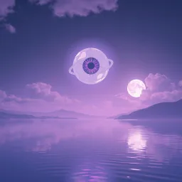 purple eyes