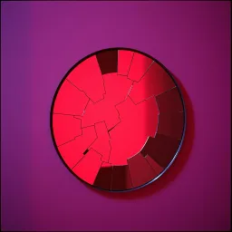 Spiegelbild auf Schutt