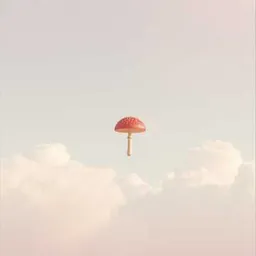Pink nuclear mushroom