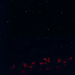 Glowing Red Cascade