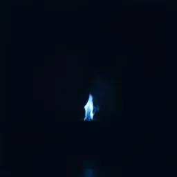 Burning Blue Flame