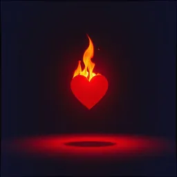 Corazon en llamas