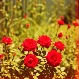 Jardinero de roas Rojas