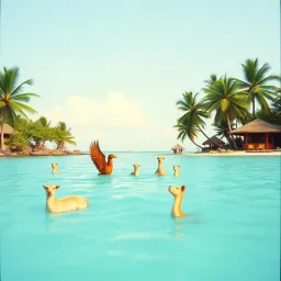 An Island Full of Happy Animals