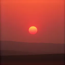 The little red sun