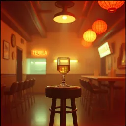 En el rincón de una cantina