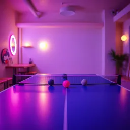 J'ai battu papi au ping-pong