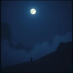 The moon is gone