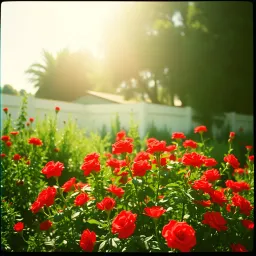 Jardinero de rosas Rojas
