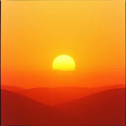 The Orange of the Sunset