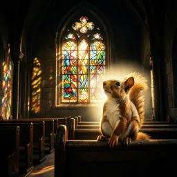 Squirrel In The Sanctuary