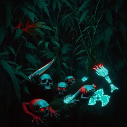 Skull Frogs in the Jungle