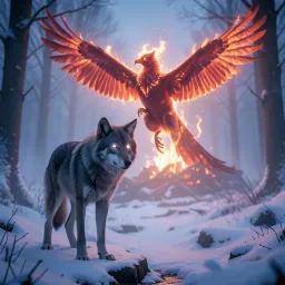 When a wolf loves a phoenix