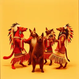Pale face pow wow.