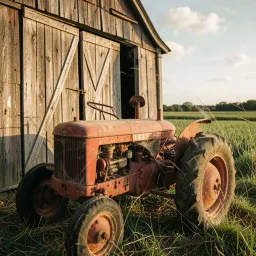 Old Red Tractor