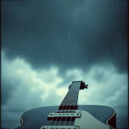 It's raining hard
