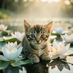 The sick little kitten