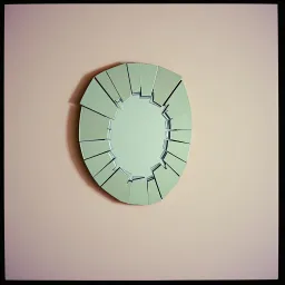 Spiegelbild auf Schutt