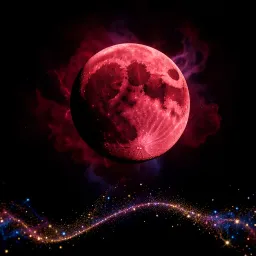 Blood Moon In Orbit