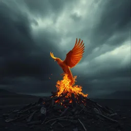 Ashes in the fire