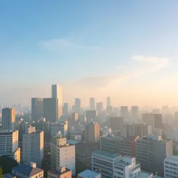 Mach above the city