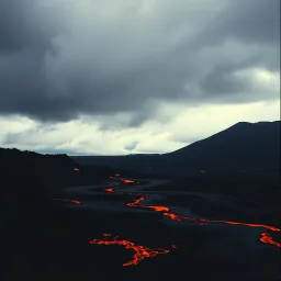 Volcanic hearth