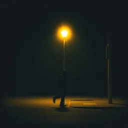Running down the street by Mike White Cloud Walker