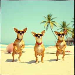 Chihuahua Beach Party