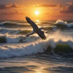 Soaring Crane Of The Sea 