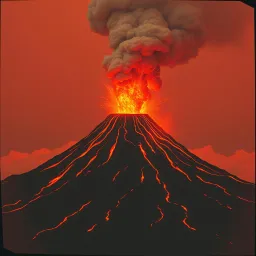 Burning Volcano