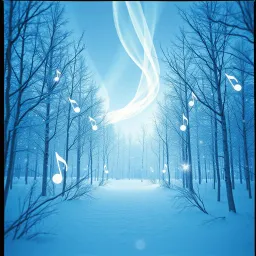 Snowflakes dance
