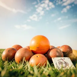 Une partie de pétanque