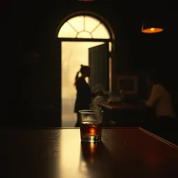 Whiskey On The Bar, Halo In The Doorway