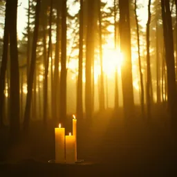 Candles in the Day light