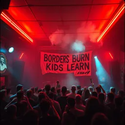 Borders Burn, Kids Learn